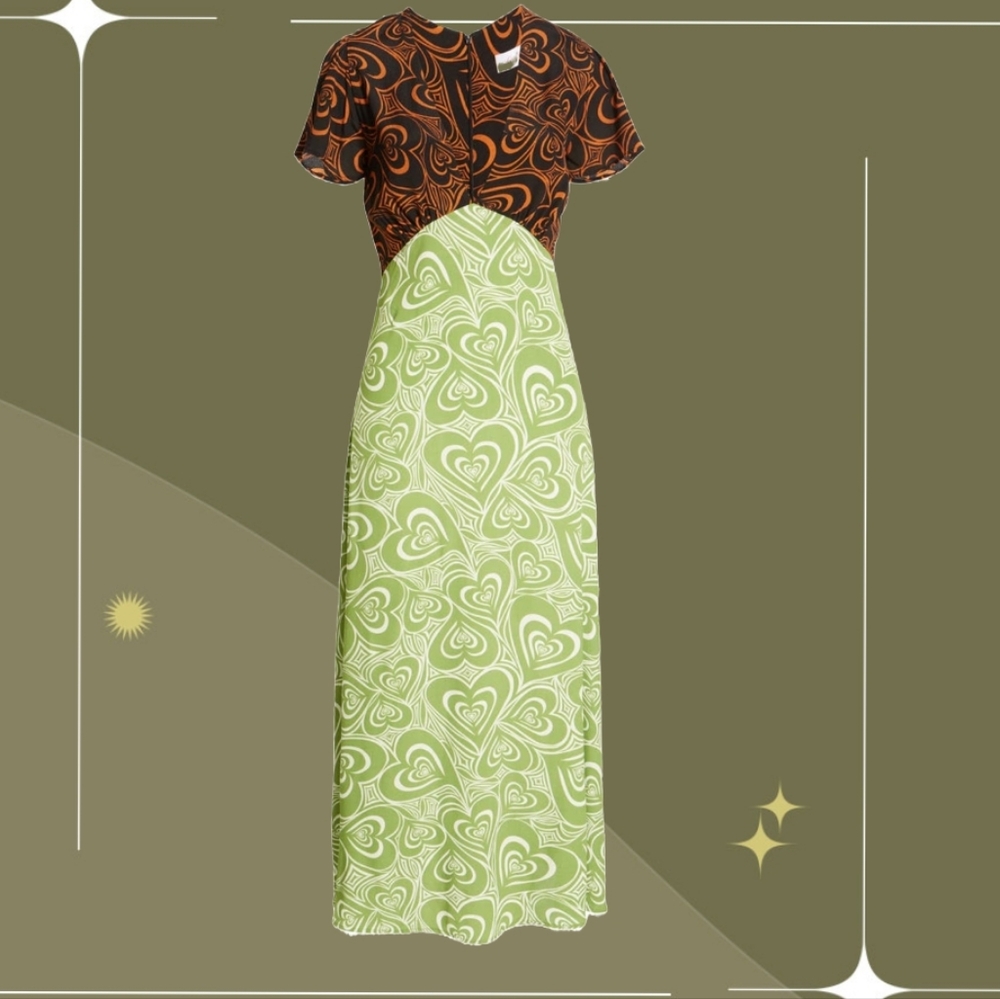 🍋✨ NWT Lisa Says Gah Grace Midi Dress Size M